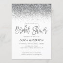 Search for silver glitter bridal shower invitations Glam