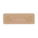 Search for tan return address labels Chic