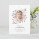 Search for blush christening invitations Botanical