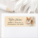 Search for cardigan corgi return address labels Dog