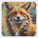 Search for fox painting stickers Cute