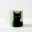 Search for elegant black cat mugs Feline