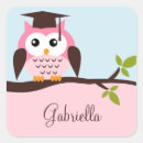 Search for kids graduation party stickers Owl