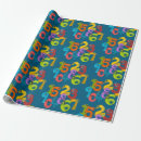 Search for number wrapping paper Kids
