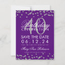 Search for 40th birthday save the dates Silver