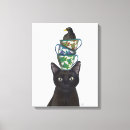 Search for black cat canvas prints Cute black cats