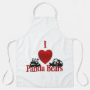 Search for bear with heart aprons Panda
