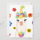 Search for llama unicorn invitations Llamacorn