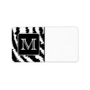 Search for monogram zebra pattern cards invites Animal