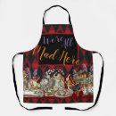 Search for black tea aprons Alice in wonderland