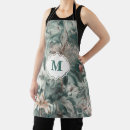 Search for pastel watercolor aprons Monogram initial