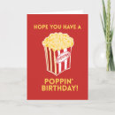 Search for popcorn birthday cards Cute