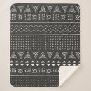 Search for tribal pattern blankets Black and white