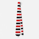 Search for black and white horizontal stripes ties Geometric