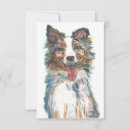 Search for australian shepherd cards Watercolor