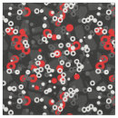 Search for red and gray fabric White