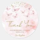 Search for pink butterfly stickers Butterfly baby shower