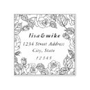 Search for rose rubber stamps Return address