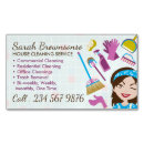 Search for cleaning service business card magnets Janitorial