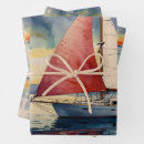 Search for boats wrapping paper Sea