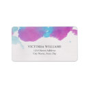 Search for purple and blue wedding return address labels Bride