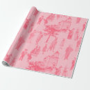 Search for vintage pink toile wrapping paper Victorian