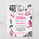 Search for pink disco invitations Wild west