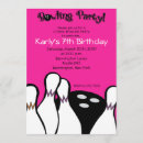 Search for neon bowling birthday invitations Ball