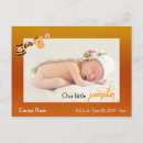 Search for halloween birth announcement cards Pumpkin
