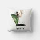 Search for palm leaves cushions Watercolor