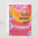 Search for neon pink invitations Disco ball