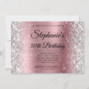 Search for pink glitter birthday invitations Sparkly