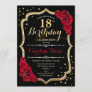 Search for red and black 18th birthday invitations For her