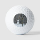 Search for snow golf balls Winter