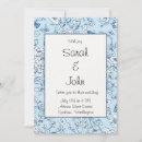 Search for blue butterfly wedding invitations Chinoiserie