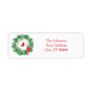 Search for flower wreath return address labels Green