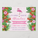 Search for tropical flowers birthday invitations Colorful