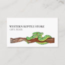 Search for pet reptile business cards Snake