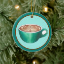 Search for coffee cup christmas tree decorations Latte