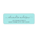Search for blue and silver return address labels Modern