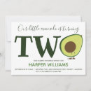 Search for avocado birthday invitations Cute