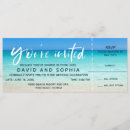 Search for beach ticket wedding invitations Hawaii