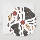 Search for circular christmas cards Poinsettia