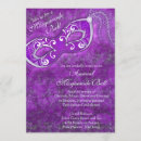 Search for masquerade ball invitations Purple
