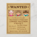 Search for wanted 4x5 invitations Cowboy