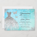 Search for blue dress quinceanera invitations 15th birthday
