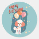 Search for poodles stickers Birthday