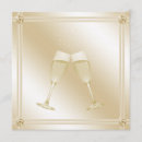 Search for champagne glass engagement party invitations Gold