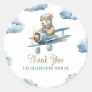 Search for whimsical bear stickers Aeroplane