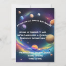 Search for space adventure birthday invitations Planet